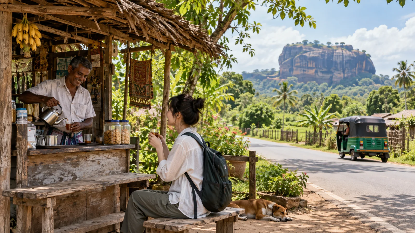 スリランカの世界遺産や町を訪ねる旅の生成イメージ