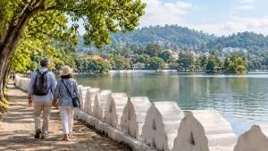 スリランカのシニア旅行のイメージ（生成画像）